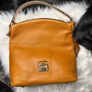 Dooney & Bourke pebble leather thick strap purse